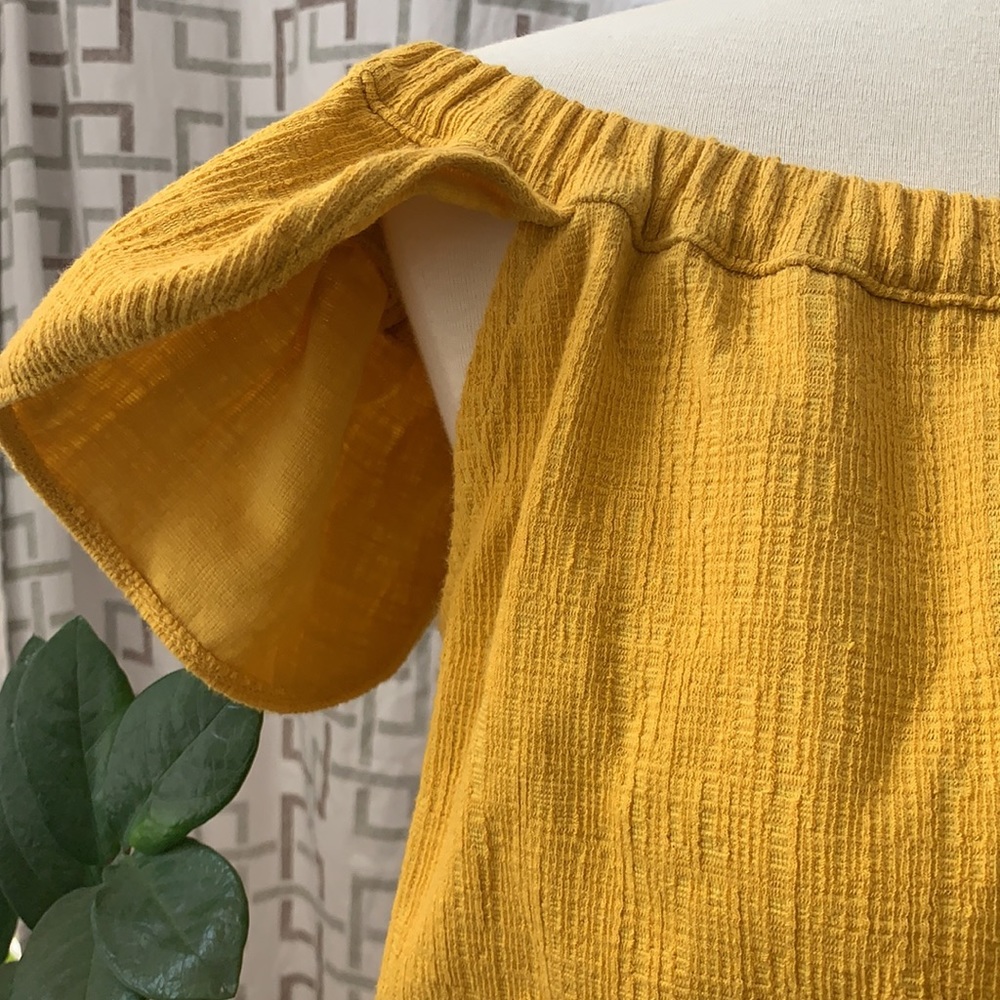 💛HP💛 Madewell Texture & Thread button up top Size Medium EUC - Picture 12 of 15